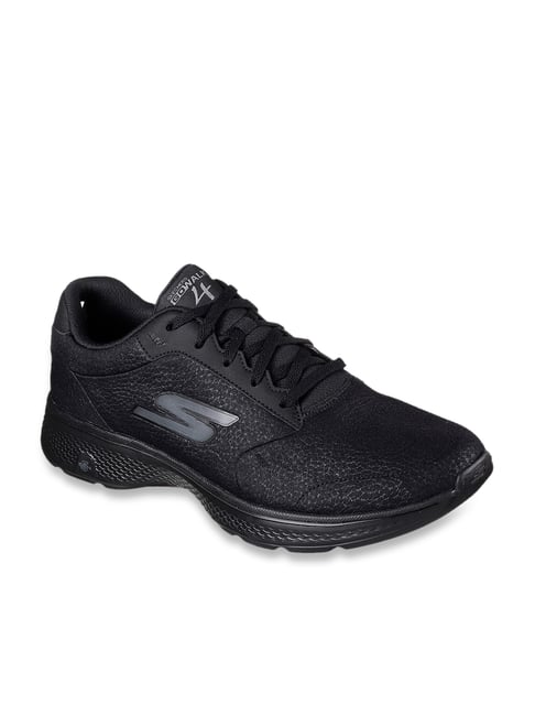 Buy Skechers GO WALK 4 Jet Black Walking Shoes for Men at Best Price @ Tata CLiQ