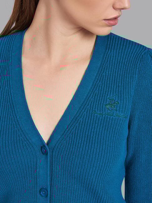 Buy Beverly Hills Polo Club Teal Cardigan for Women's Online - Main Image