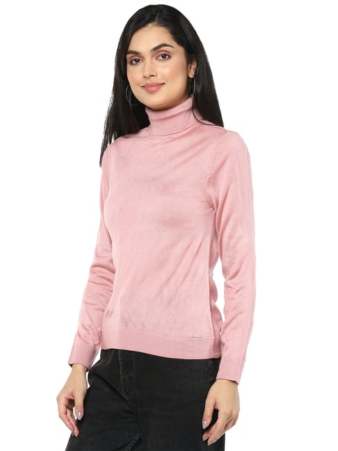 Buy online Turtle Neck Textured Pullover from Cardigans