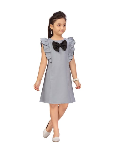 Aarika Girl's Net Fit and Flare Knee Length Dress (JLY_FK_30211_Firozi :  Amazon.in: Clothing & Accessories