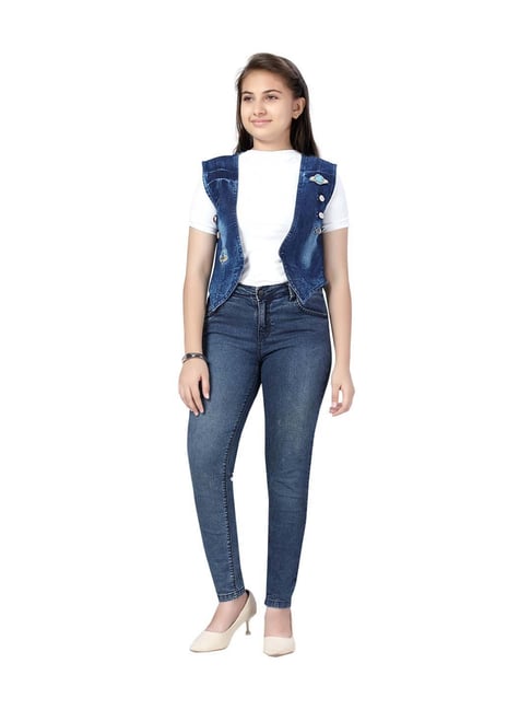 White Furr Denim Jacket For Girls in Ludhiana at best price by Jinvani  Fashion - Justdial