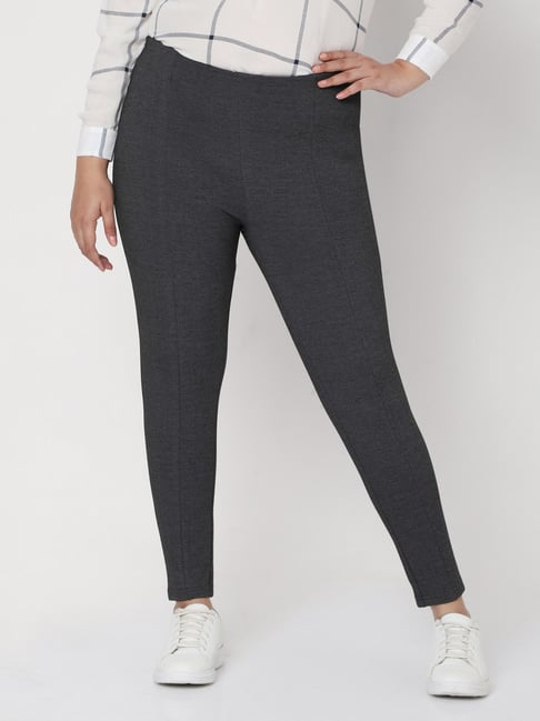 dark gray mens dress pants men casual versatile fashion stretch pants soild  color slim fit small feet suit trousers - Walmart.com