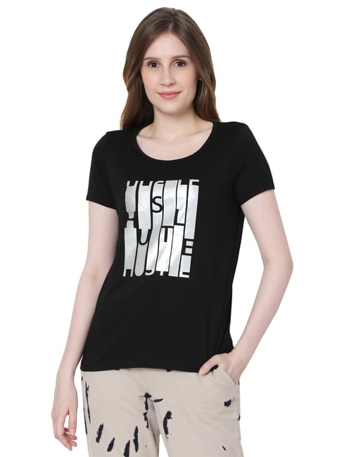 Vero Moda Black Graphic Print T-Shirt