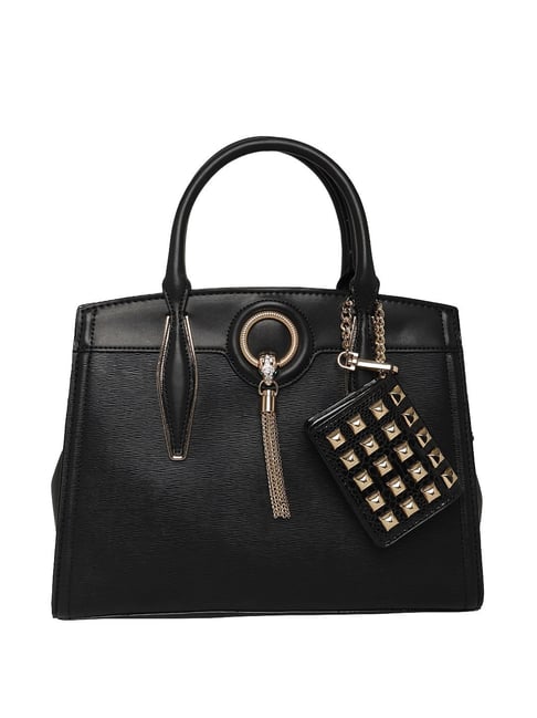 Aldo Euria Black Solid Medium Tote Handbag Price in India