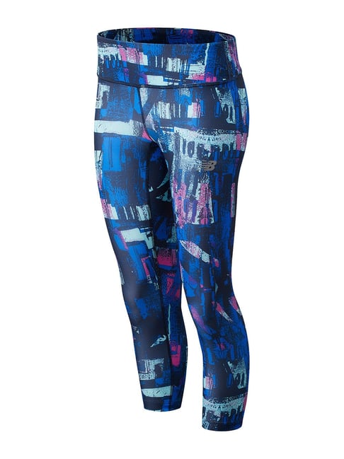New Balance Blue Printed Tights-picture-32