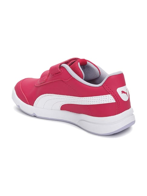 Puma Kids Stepfleex 2 SL VE V PS Bright Rose White Walking Shoes