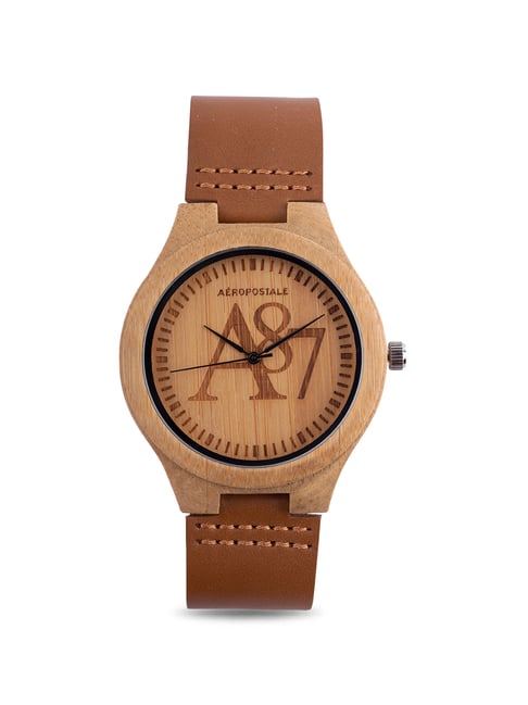 Aeropostale Real Wood Series Unisex Analog Watch