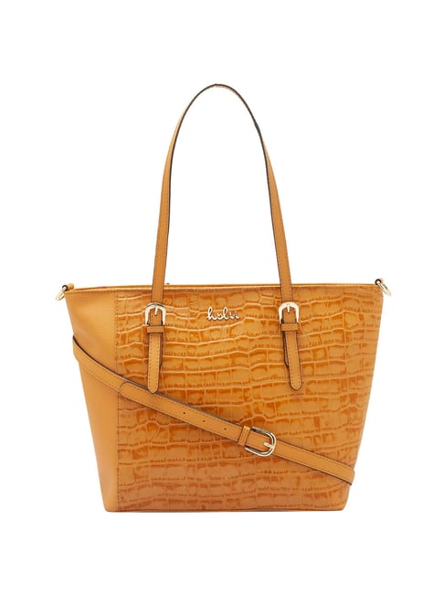 Buy Yelloe Orange Printed Large Tote Bag at Best Price @ Tata CLiQ