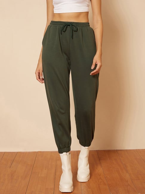 Femella Olive Mid Rise Joggers