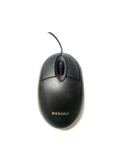 Zebion Elfin Wired Optical Mouse Usb 2.0 - Black