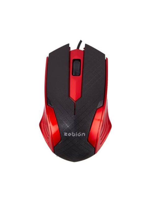 Zebion Swag Wired Optical Mouse Usb 2.0 - Red