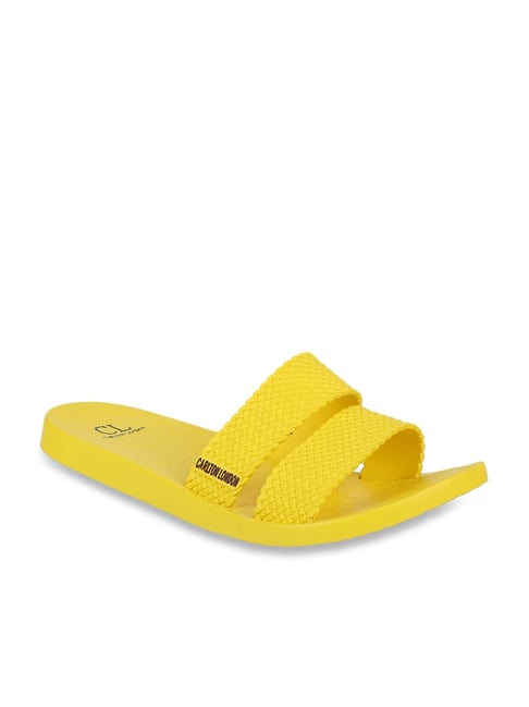 Carlton London Women's Yellow Casual Sandals