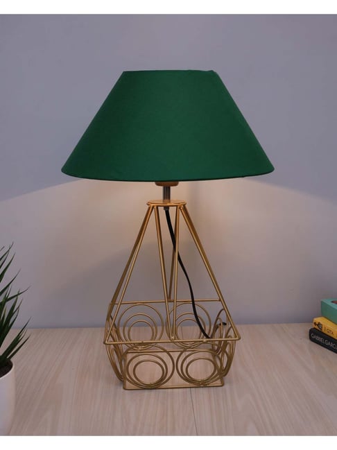Next Green Gold Lamp Homesake Modern Farmhouse Green Antique Gold