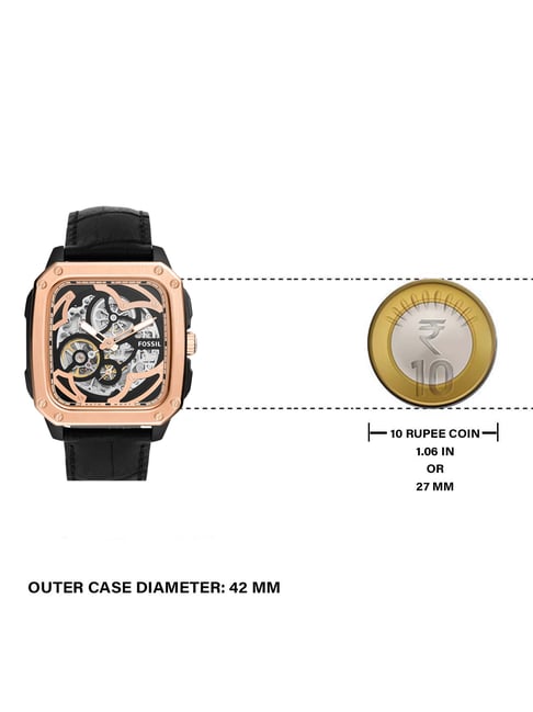 Fossil BQ2572 Inscription Analog Watch 