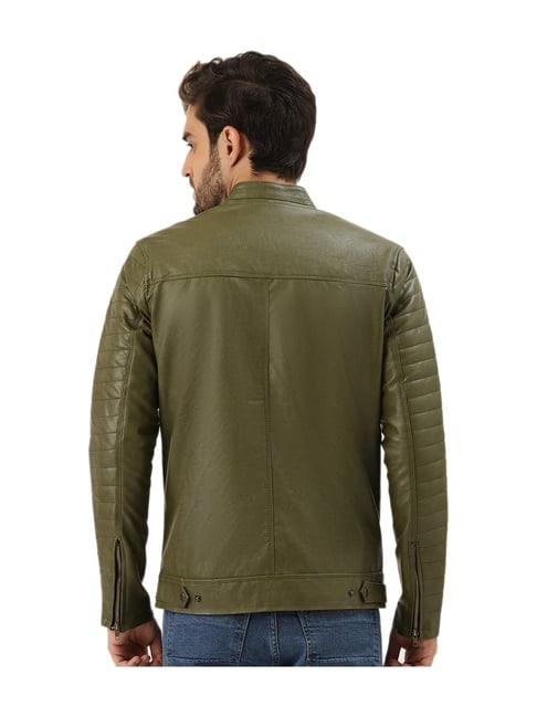 Sea Green Leather Jacket at Rs 1800 | Men Leather Jackets in Habra | ID:  2851943727848