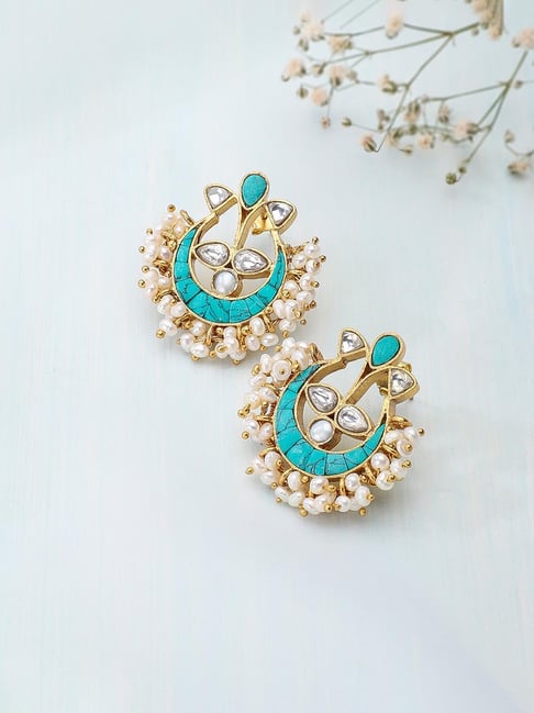 Buy Multi Silver Jhumka Earrings for Women Online at Fabindia | 20025119