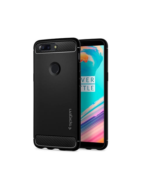 Spigen Rugged Armor Back Cover Case for OnePlus 5T - Matte Black