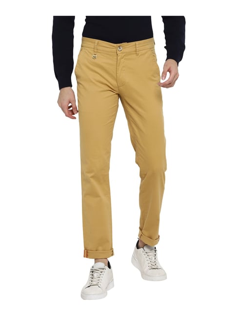 Buy Red Chief Sky Blue Regular Fit Flat Front Trousers for Men's Online @  Tata CLiQ