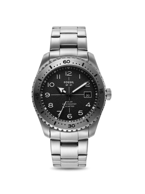 Men's watch, automatic movement, black dial - DF-22902