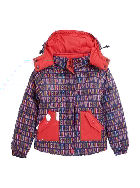 Elle Kids Navy & Red Printed Jacket-picture-16