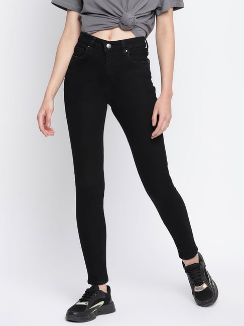 Tales & Stories Black Skinny Fit Jeans