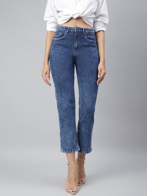 Tales & Stories Blue Regular Fit Jeans