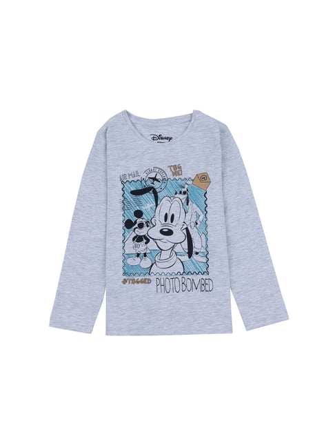 Disney Kids Grey Mickey & Friends Print T-Shirt