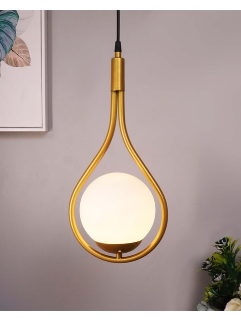 Buy Homesake Golden Metal Pendant Hanging Light - Set of 1 at Best Price @  Tata CLiQ