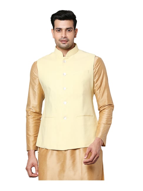 Mens Cotton Embroidered Nehru Jacket in Hyderabad at best price by The  Raymond Shop - Justdial