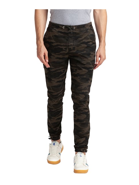 Buy Flying Machine Slim Tapered Fit Camouflage Print Trousers  NNNOWcom