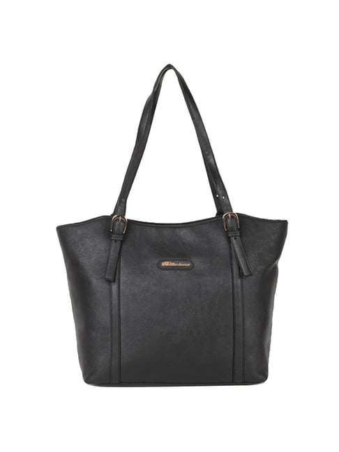 BELLADAMA Elegant Black Solid Medium Shoulder Handbag-picture-10