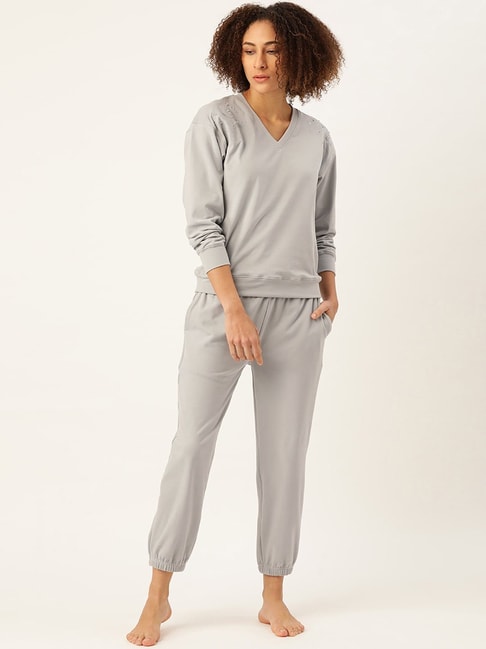 Lands' End Women's Plus Size Knit Pajama Set Long Sleeve T-shirt And Pants  - 3x - Evening Blue Starry Night Cow : Target