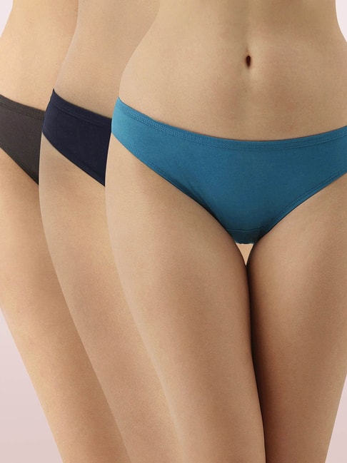 Enamor Multicolor Bikini Panty (Pack Of 3) Price in India