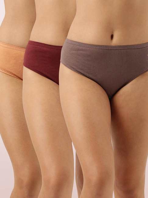 Enamor Multicolor Hipster Panty (Pack Of 3)