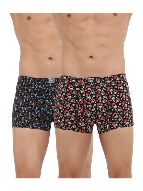 Buy Dollar Bigboss Assorted Color Cotton Trunks (Pack Of 2) for Mens Online  @ Tata CLiQ