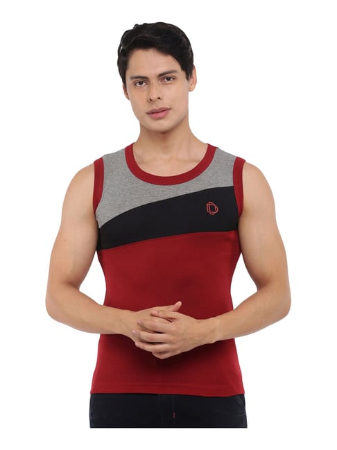 Buy Dollar Bigboss Assorted Color Colour Block Gym Vests (Pack Of 3) for  Mens Online @ Tata CLiQ