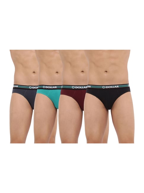 Buy Dollar Bigboss Assorted Color Cotton Briefs (Pack Of 4) for Mens Online  @ Tata CLiQ