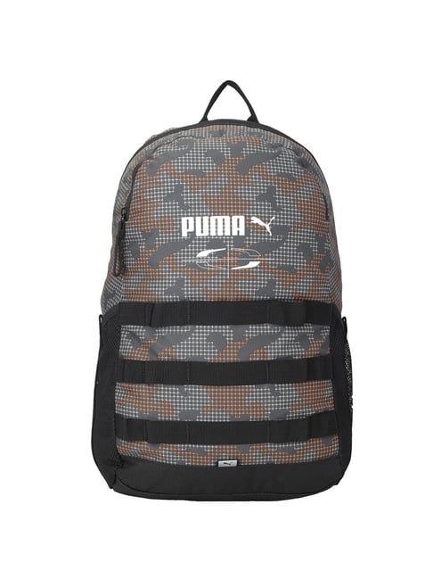 Puma Style 23 Ltrs Grey & Black Medium Backpack