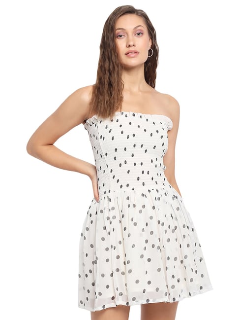 Polka dot shop tube dress