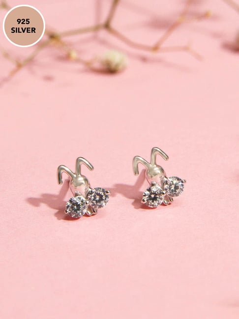CCFJOYAS 925 Sterling Silver baby's little feet Shaped Stud Earrings for  Women 18k Gold Plated Mini Cute Studs Fashion jewelry - AliExpress