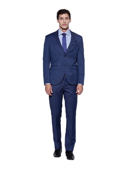 Blackberrys Blue Check 2-Piece Suit