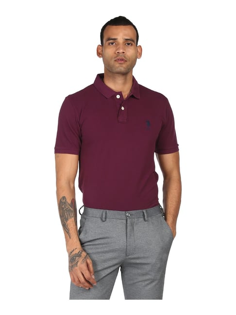 U S Polo Assn U.S. Polo Assn. Purple Regular Fit Polo T-Shirt