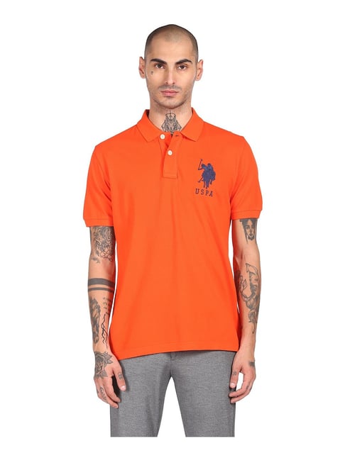 Us polo orange outlet t shirt