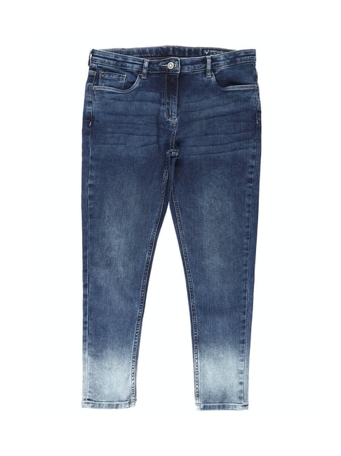 Allen Solly Junior Blue Solid Jeans