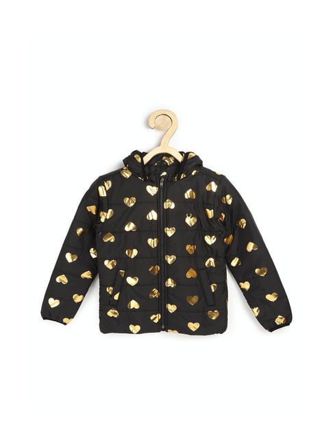 Allen Solly Junior Black Printed Jacket