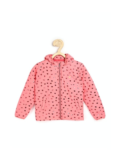 Allen Solly Junior Pink Printed Jacket