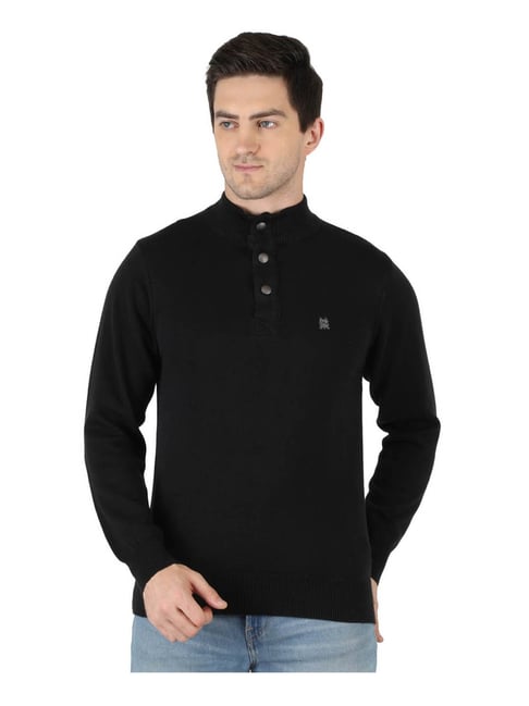 Monte Carlo Mens Black Pullover Sweater Buy Monte Carlo Black