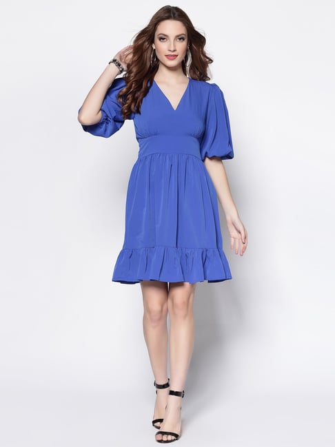 Sera Blue A-Line Dress Price in India