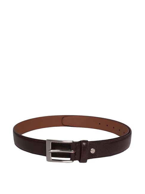 Kara Brown Solid Waist Belt for Men-picture-22