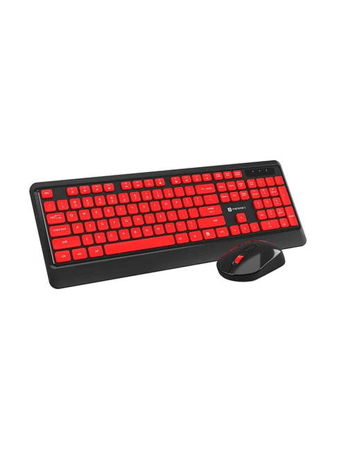 Portronics Key5 POR-1407 2.4Ghz Wireless Keyboard & Mouse Combo (Red)